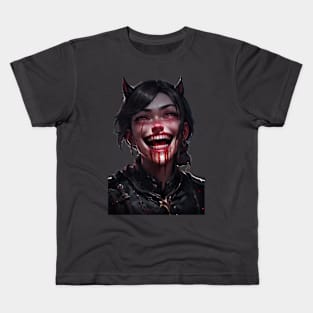 Crazy She Devil Crazy Laughing Kids T-Shirt